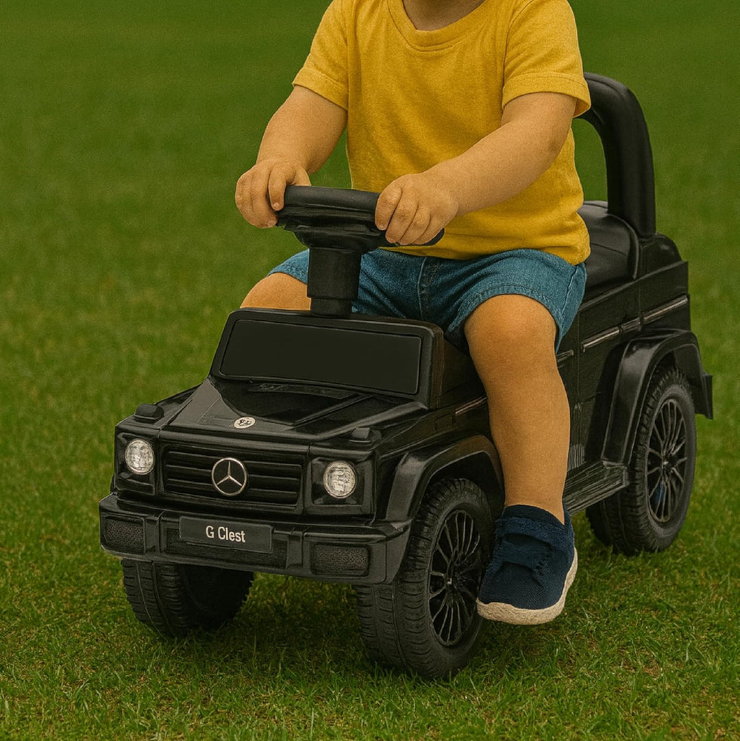 Baroni Toys SUV Mercedes Ride-On Schiebeauto für Kinder von 1-4 Jahren, realistische Geräusche, ruts