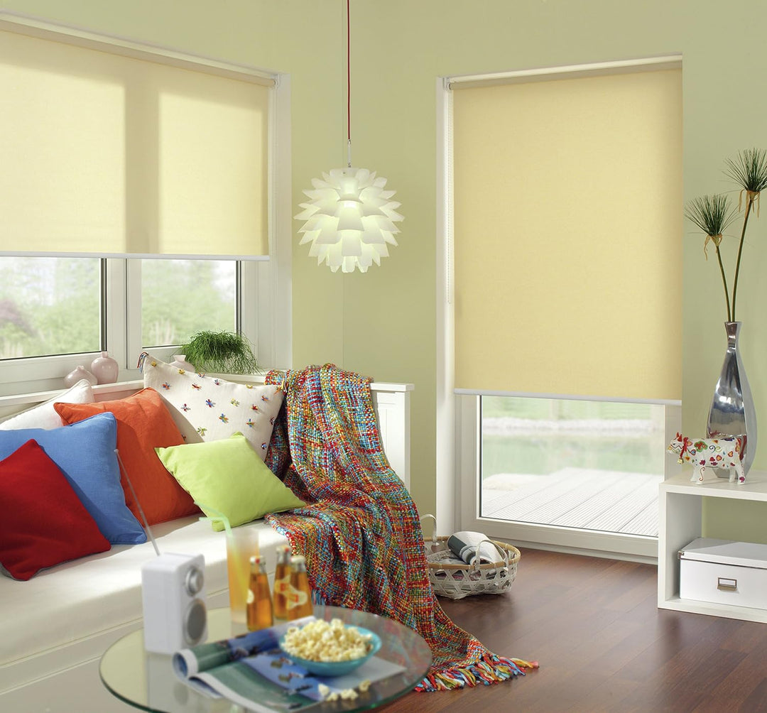 GARDINIA Seitenzug-Rollo für Fenster, Blickdicht, Lichtdurchlässig, Sichtschutz, Blendschutz, Montag