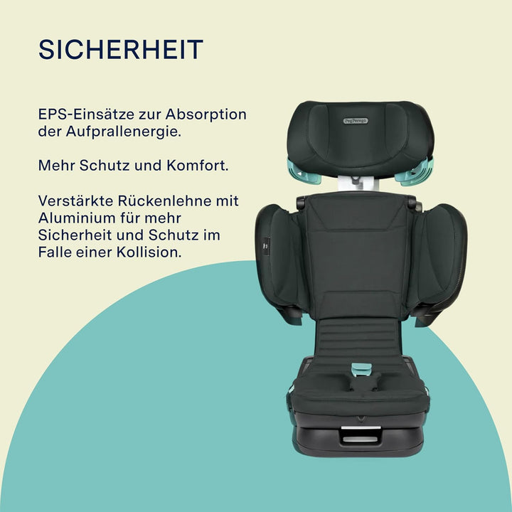 PEG Viaggio Flex Autositz ISOFIX mit fortschrittlicher Technologie, verstellbar, klappbar, verstärkt