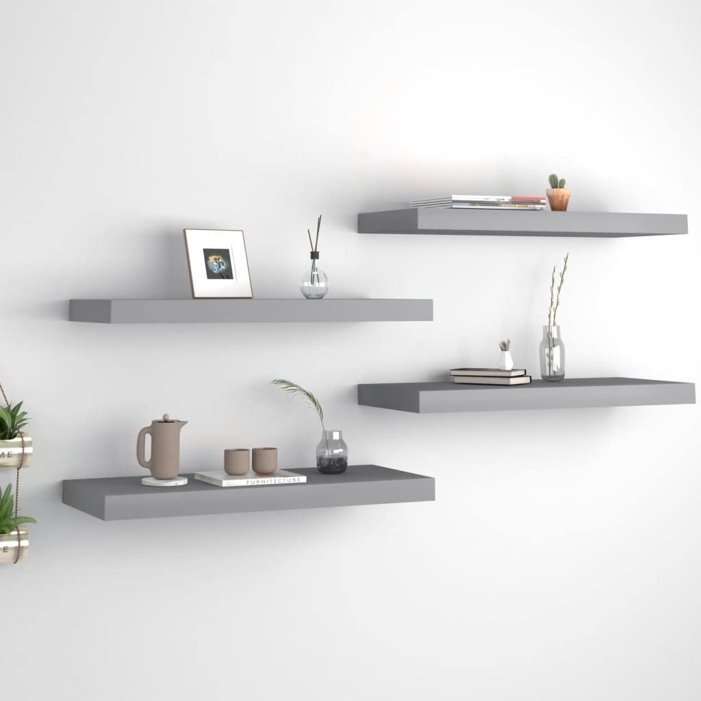 FIRBNUS Floating Wall Shelf 60x23,5x3,8 cm 4 STK. Schweberegal Hängeregal Regale Wandregale Regalbod