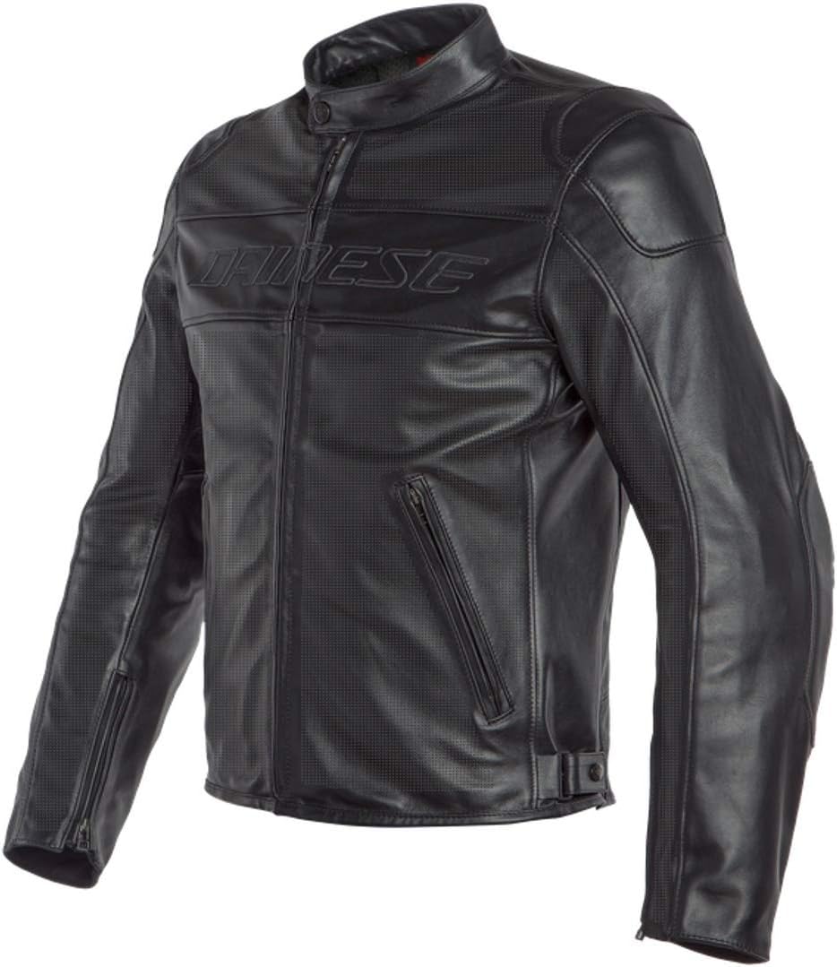 Dainese Bardo Perforierte Motorrad Lederjacke 56
