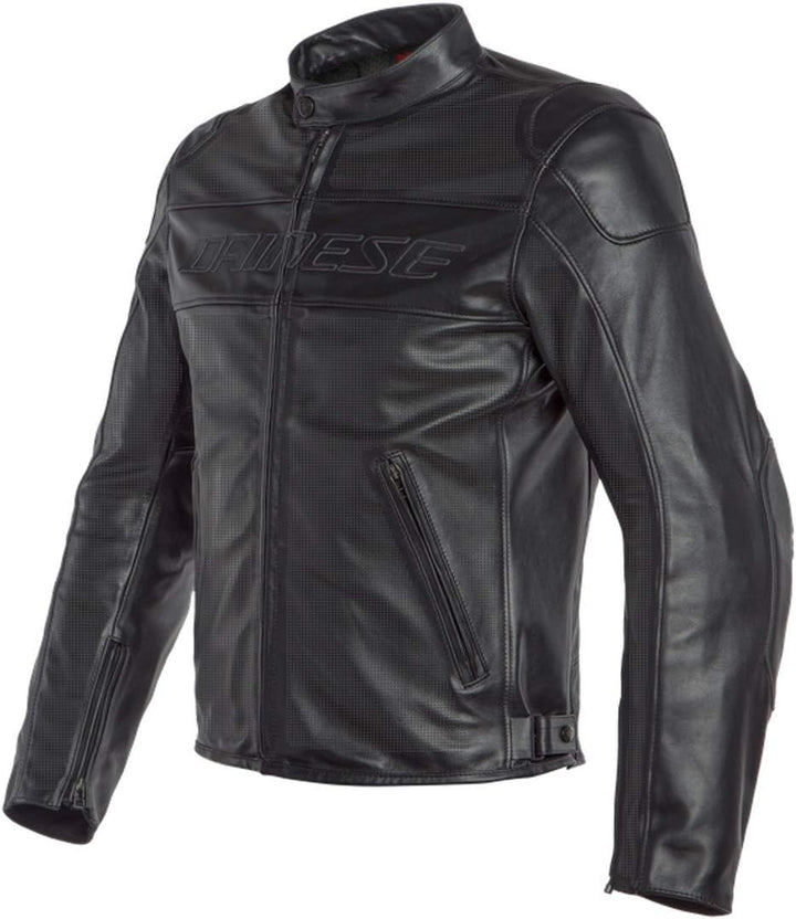 Dainese Bardo Perforierte Motorrad Lederjacke 56