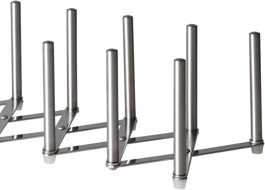 IKEA VARIERA Topfdeckel-Organizer, Edelstahl (Set von 4, B: 14,7 cm x H: 10,2 cm)