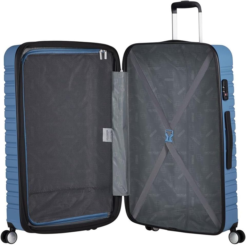 American Tourister Flashline - Spinner L, Koffer, 78 cm, 100/109 L, Blau (Coronet Blue) Blue (Corone