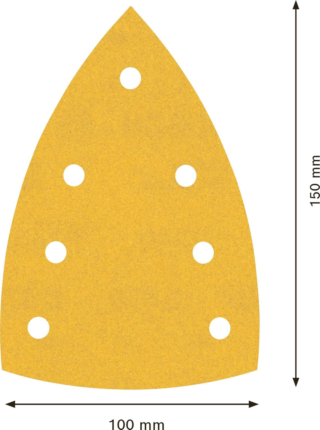 Bosch 50x EXPERT C470 Schleifpapier mit 7 Löchern (für Farbe auf Holz, Hartholz, Ø 100x150 mm, Körnu