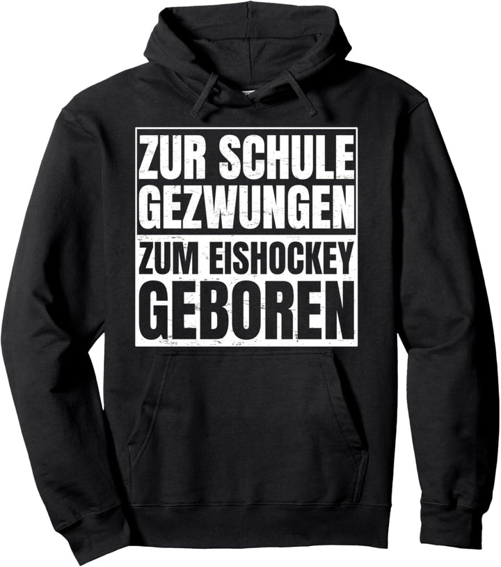 Zum Eishockey geboren Geschenk für Eishockey Fan Pullover Hoodie