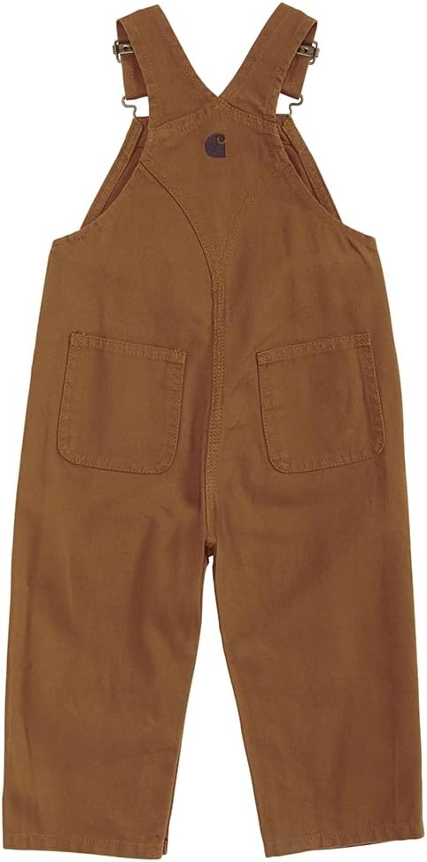 Aduoke Carhartt baby-boys Bib Overall, Carhartt Brown, 9 Months