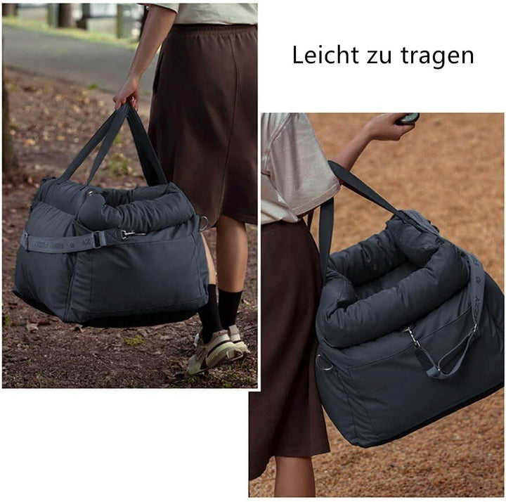 Hundeautositz für Kleine Hunde, Hunde Autositz Sitzerhöhung für 10kg kleine Memory-Schaum-Hundebett