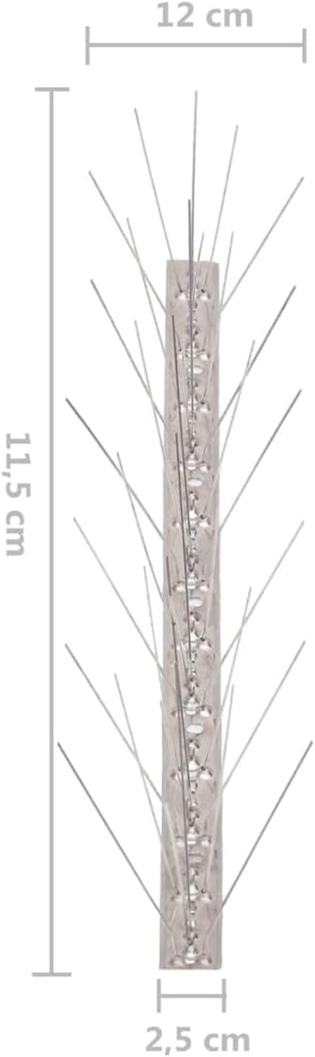 Tidyard 40x Vogelabwehr Taubenspikes Taubenschutz Spikes Set Vogelspikes Taubenabwehr Vogelschreck T