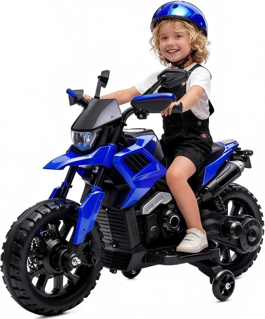6V Elektro Motorrad Kinder, Kindermotorrad Mit 3 Geschwindigkeiten, Stützrädern, Max 6 Km/h, Bis Zu