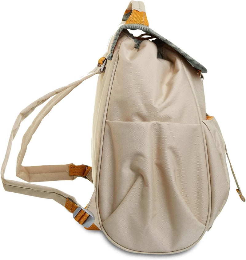 Invicta Rucksack Way Me, Beige - Studium, Arbeit & Freizeit - Seitentaschen Weiss, Weiss