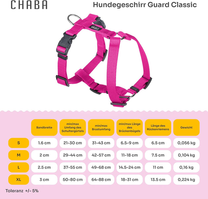 Chaba Guard Hundegeschirr Kleine Mittelgrosse Hunde Anti Zug &amp; Würgen Geschirr Hund Klein mit Kontro