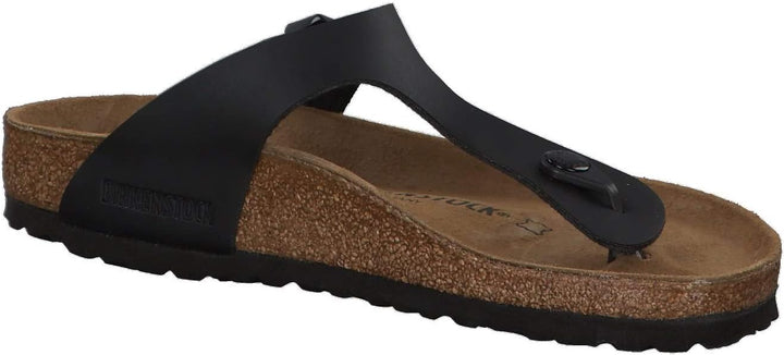 Birkenstock Classic Gizeh Birko-Flor Unisex-Erwachsene Zehentrenner 38 EU Schwarz, 38 EU Schwarz