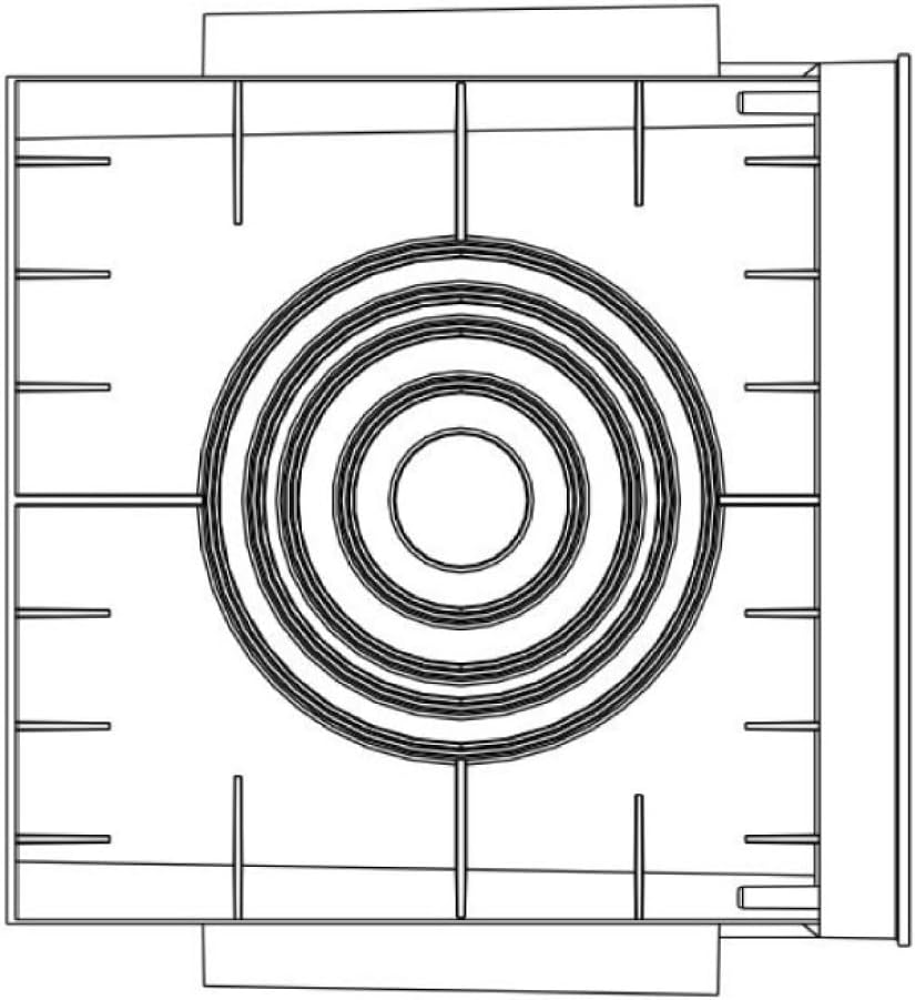ARLI Revisionsschacht 200 x 200 x 200 mm Kontrollschacht mit Deckel - Hochwertiger Wartungsschacht f