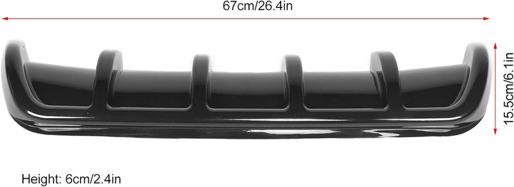 Heckstossstangendiffusor Universal Heckspoiler Shark Fin Tail Insert Stossstangendiffusor Lip Kaross