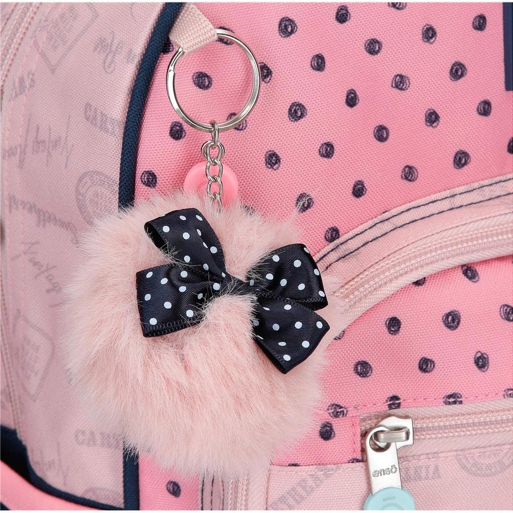 Enso Bonjour Rucksacktasche mit Reissverschluss Pink 35x46 cm Polyester Mochila Saco Con Cremallera