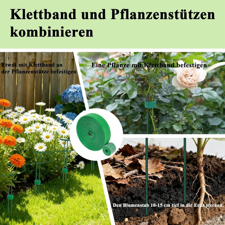 Pflanzenstütze 3-in-1 Pflanzenhalter Aus Metall Mit Zubehör Pulverbeschichtet Rostfrei Für Hortensie