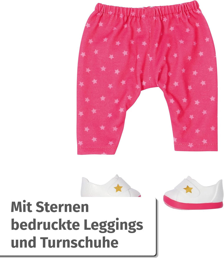 Baby Born Lieblingsoutfit 36cm, Shirt mit Leggings und Schuhen für 36 cm Puppen, 836330 Zapf Creatio