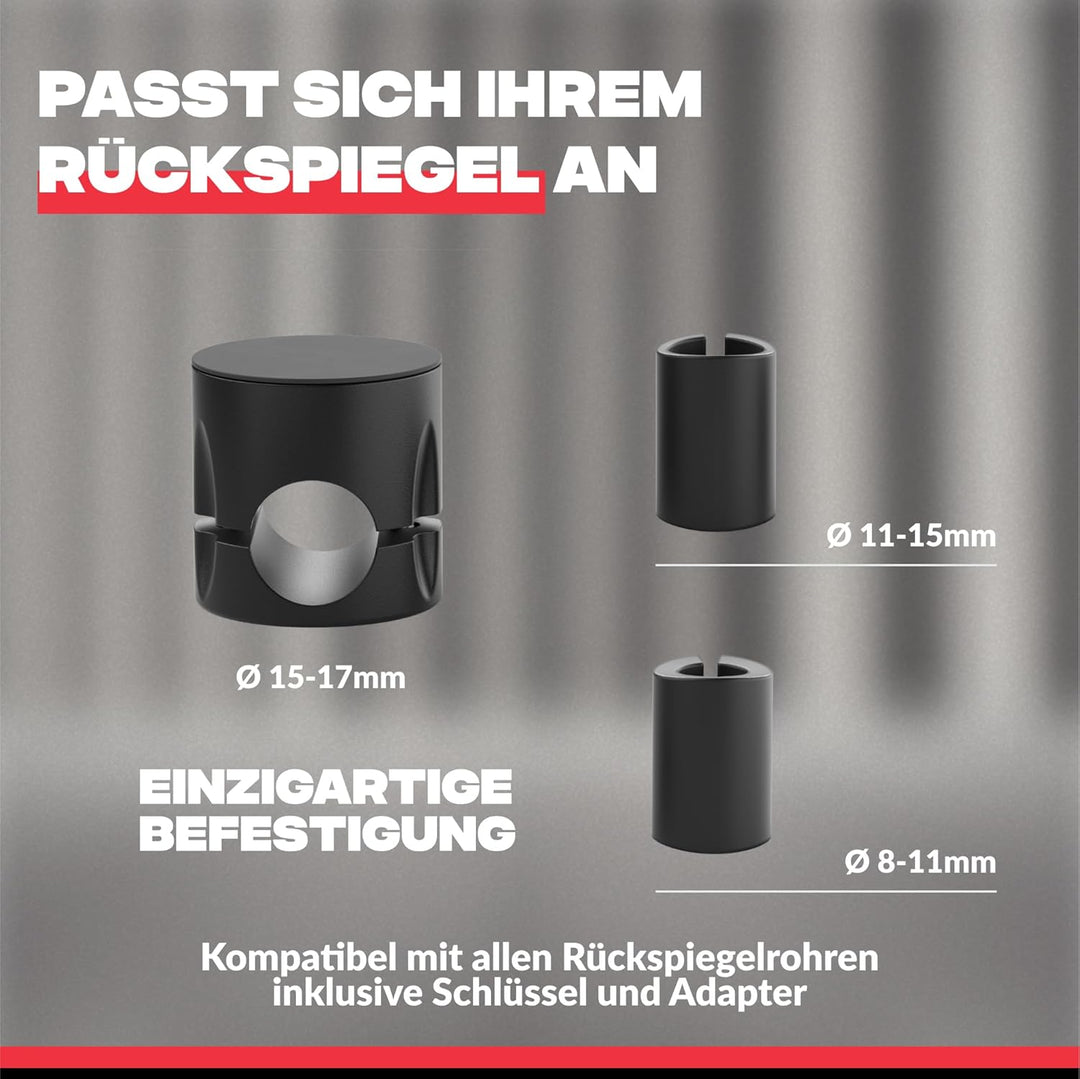 Shapeheart französische Innovation, magnetische Telefonhalterung PRO für Rückspiegel mit abnehmbarer