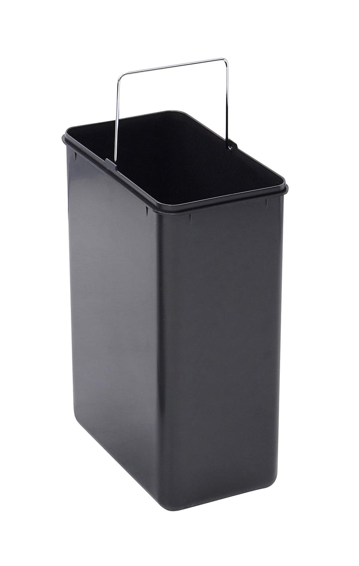 ARREGUI Step Bin Ersatz Inneneimer aus Kunststoff mit Metallgriff, 15L, schwarz, 40x18x23,5 cm