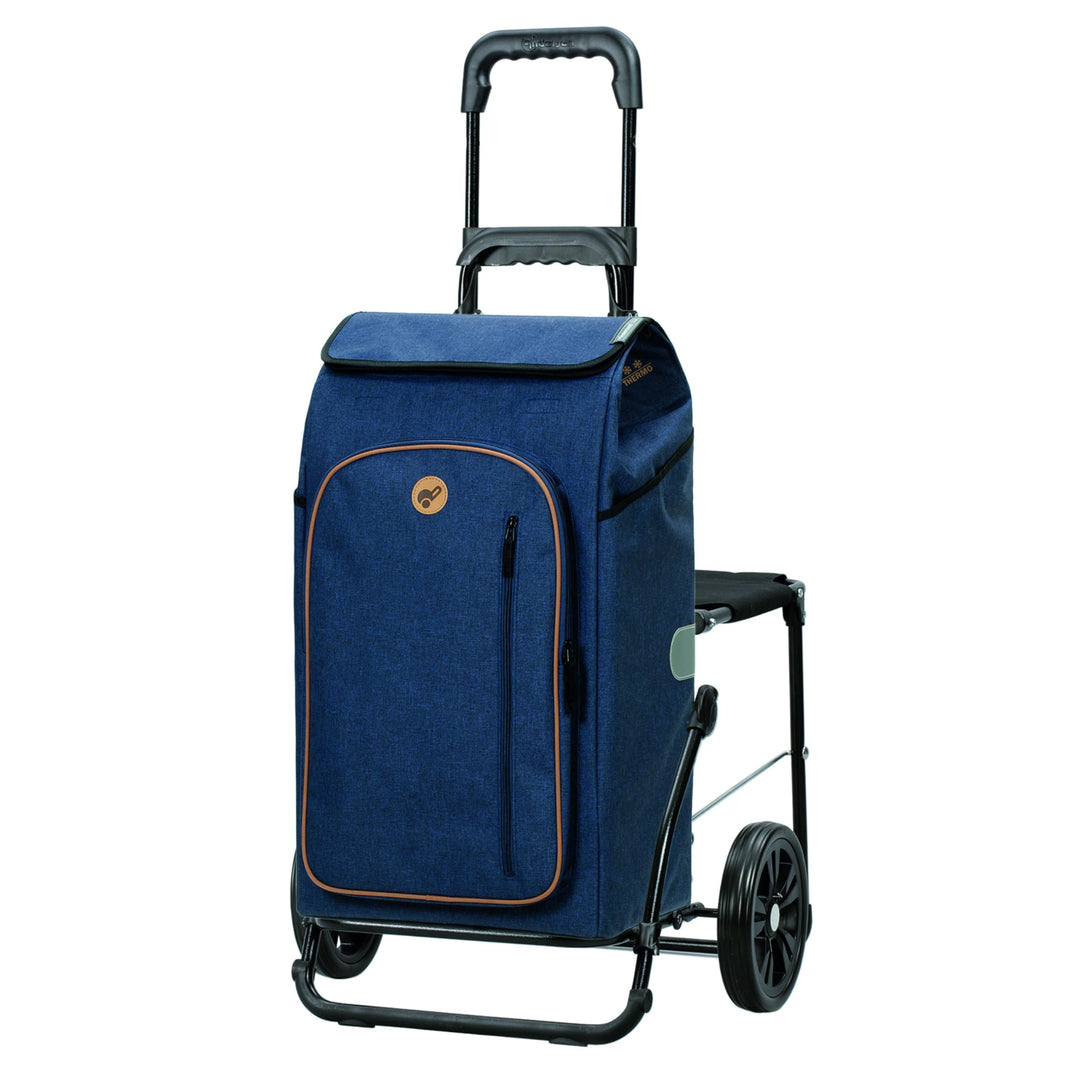 Andersen Einkaufstrolley - klappbar - 61 Liter - mit Klappsitz bis 120 kg - mit Kühlfach - belastbar