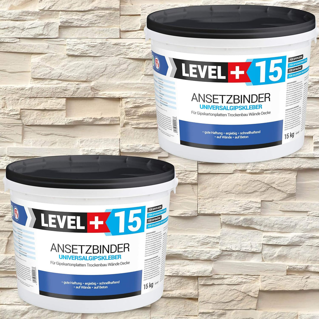 30 kg Gipskleber Ansetzgips Klinker Verblender Riemchen Steinriemchen, RM15