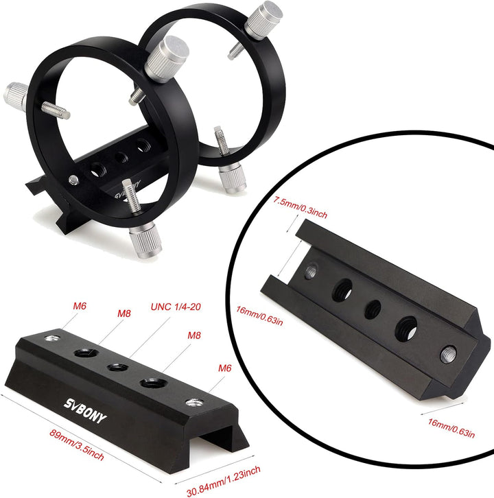 Svbony SV106 Teleskop Guiders, 50mm FMC Teleskope Sucher mit 190mm Brennweite Helical Fokussiergerät