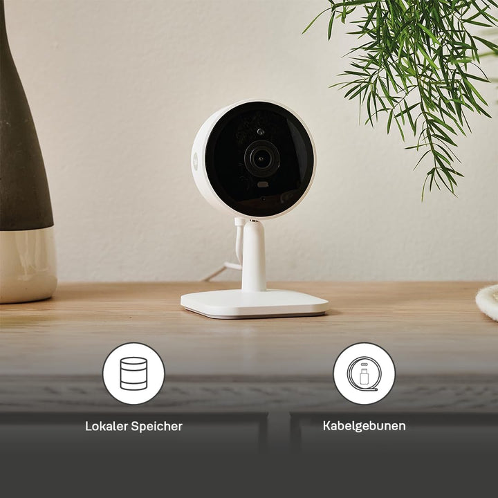 Yale Smarte Innenkamera SV-IC-1A-W2-EU: Full HD Live Ansicht, Zwei-Wege-Audio, Bewegungsaufzeichnung