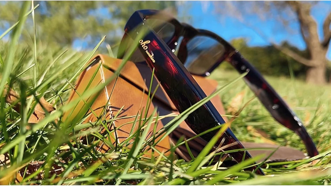 OhO sunshine Bluetooth Audio Sunglasses, Lightweight Open Ear Sport Glasses, 10H Playtime, UV400 ANS