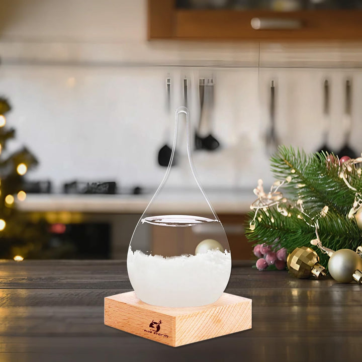 Sturmglas Mode Kreative Wassertropfen Glas Barometer Sturmglas zur Wettervorhersage Coole Ausgefalle