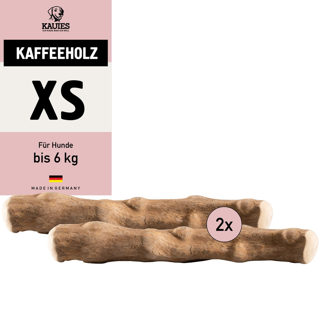 Kaffeeholz für Hunde - Hundespielzeug 100% natürlich, vegan, koffeinfrei &amp; kalorienfrei, schadstoffg