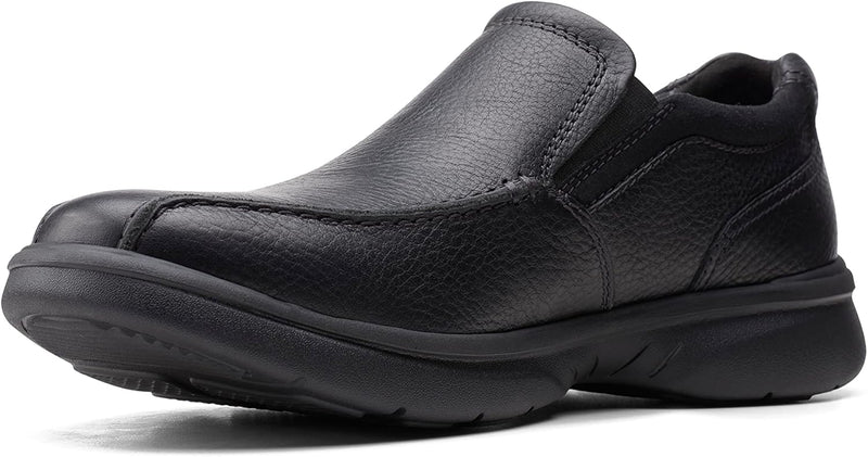 Clarks Herren Bradley Step Slipper 42 EU Blk Tumbled Lea, 42 EU Blk Tumbled Lea