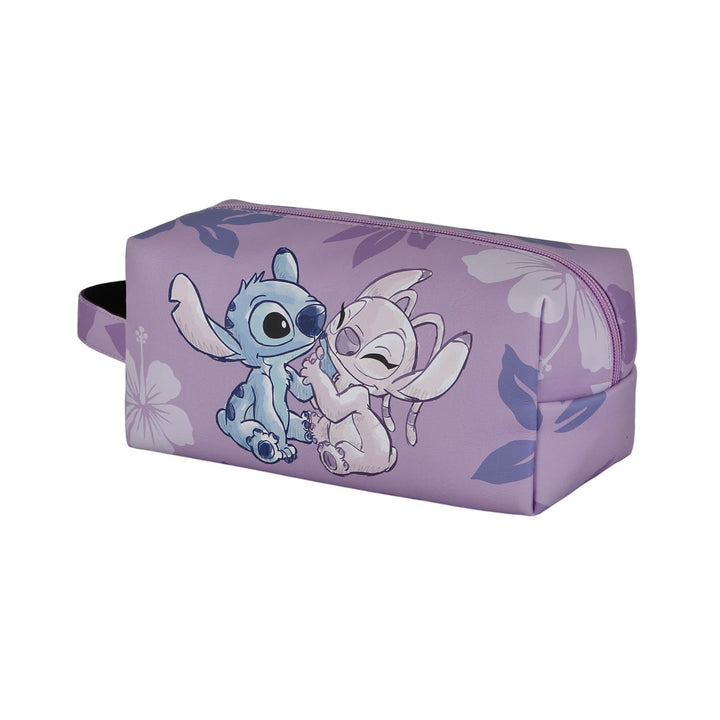 Lilo und Stitch Stitch & Angel-Brick Plus Reise-Kosmetiktasche, Rosa, 25 x 12 cm