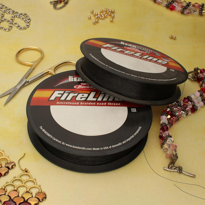 6Lb Fireline Smoke Pre Waxed Beading Thread .006In 0.15mm Diameter 125 Yard 6lb,125 yard Rauchgrau 1
