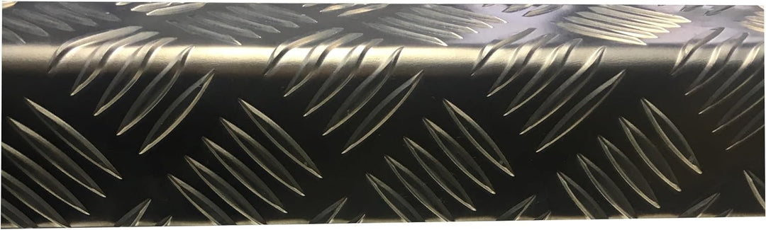 Aluminium Winkelprofil, Kantenprofil, 2000mm Aluwinkel 70x40 mm Schenkelinnenmass aus Alu Riffelblec