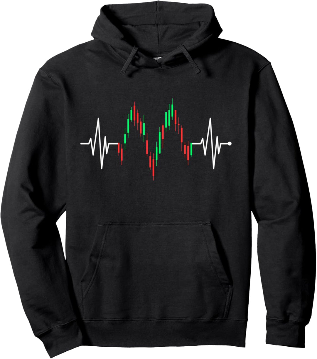Trader Herzschlag Aktien Herzfrequenz Börse Forex Trading Pullover Hoodie