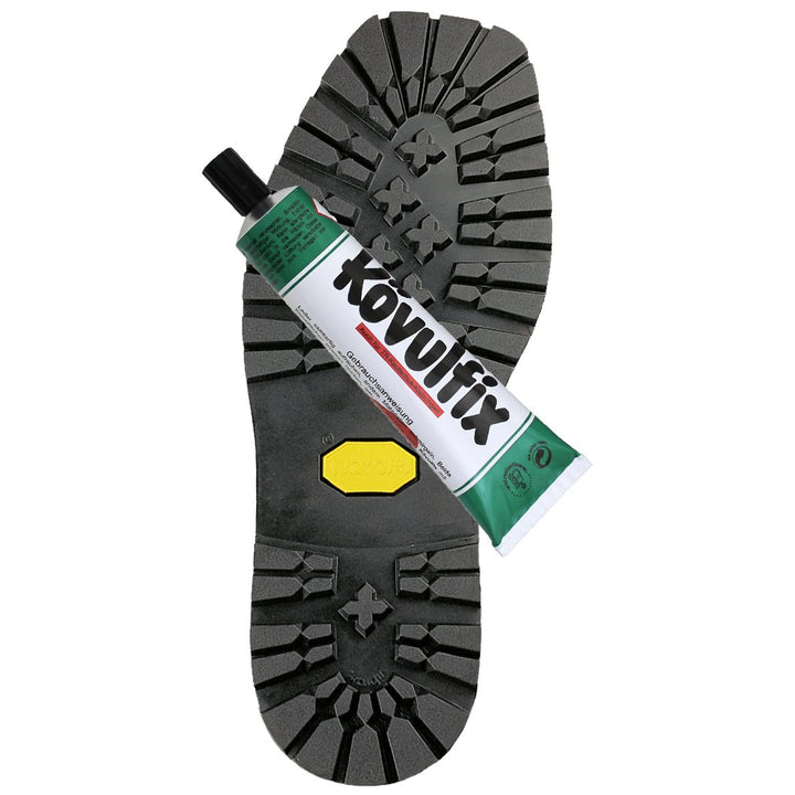 Langlauf Schuhbedarf Exclusiv Vibram Langsohle mit Absatz Vibram 1136 + Kövulfix 120g Schuhkleber zu