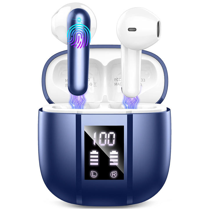 Nerunsa Bluetooth Kopfhörer, Kopfhörer Kabellos Bluetooth, 50 Std Spielzeit In Ear Kopfhörer mit 4 E
