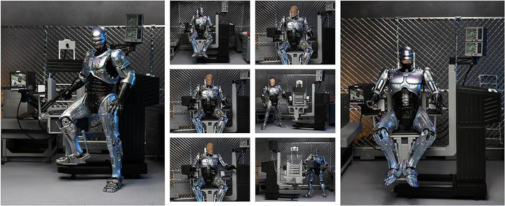 Neca Ultimate Robocop-Figur mit Stuhl, 20 cm 203605 Schwarz