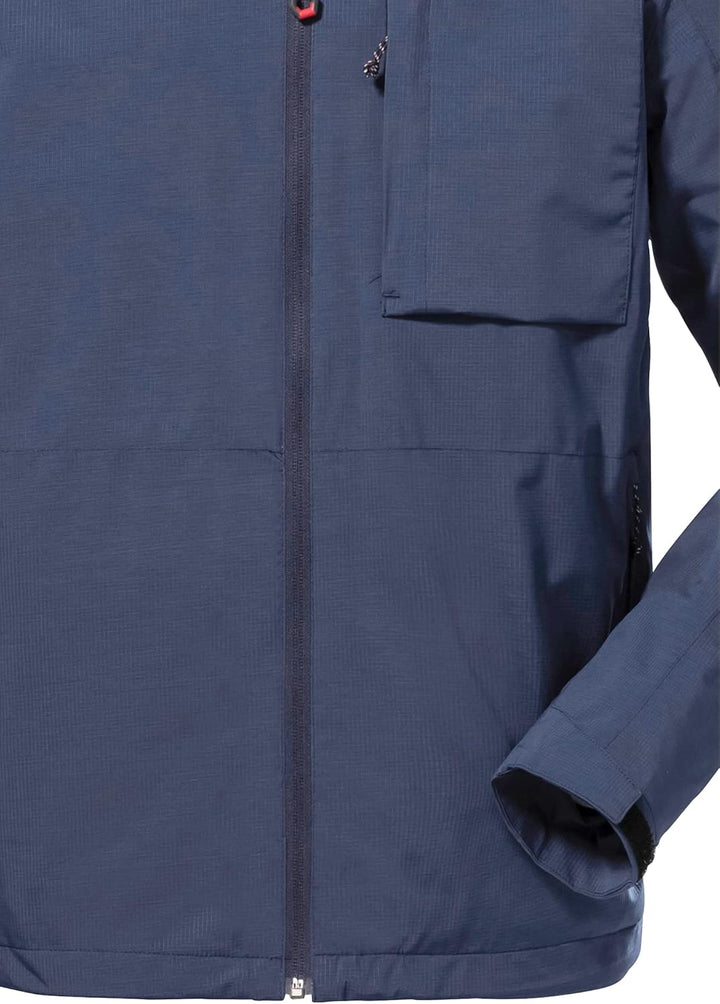 Killtec Herren Kos 106 Mn Jckt Funktionsjacke/Outdoorjacke mit abzippbarer Kapuze M dunkelblau, M du