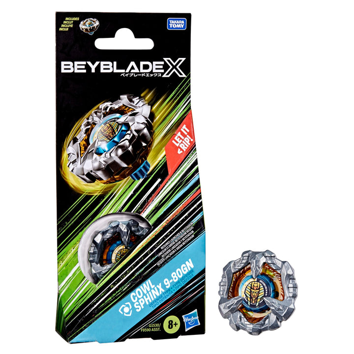 Beyblade X Cowl Sphinx 9-80GN Booster Pack Set mit Defense Type Top; Authentic Takara Tomy Battle To