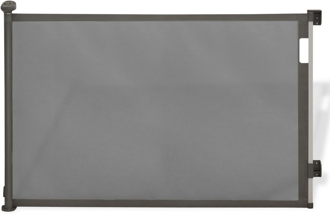 IDMarket - Einziehbares Schutzgitter für Haustiere 130 cm grau