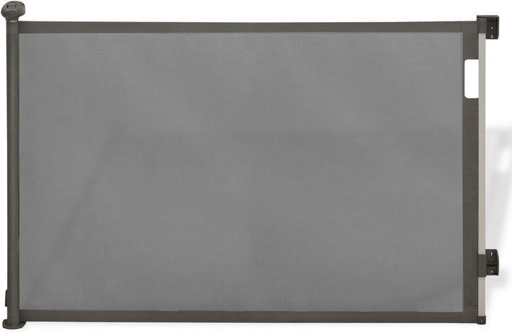 IDMarket - Einziehbares Schutzgitter für Haustiere 130 cm grau