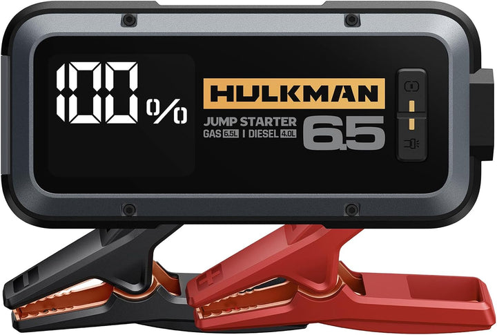 HULKMAN Alpha 65 Starthilfe Powerbank 1200A 12000mAh Auto Starter für bis zu 6,5L Benzin und 4,0L Di