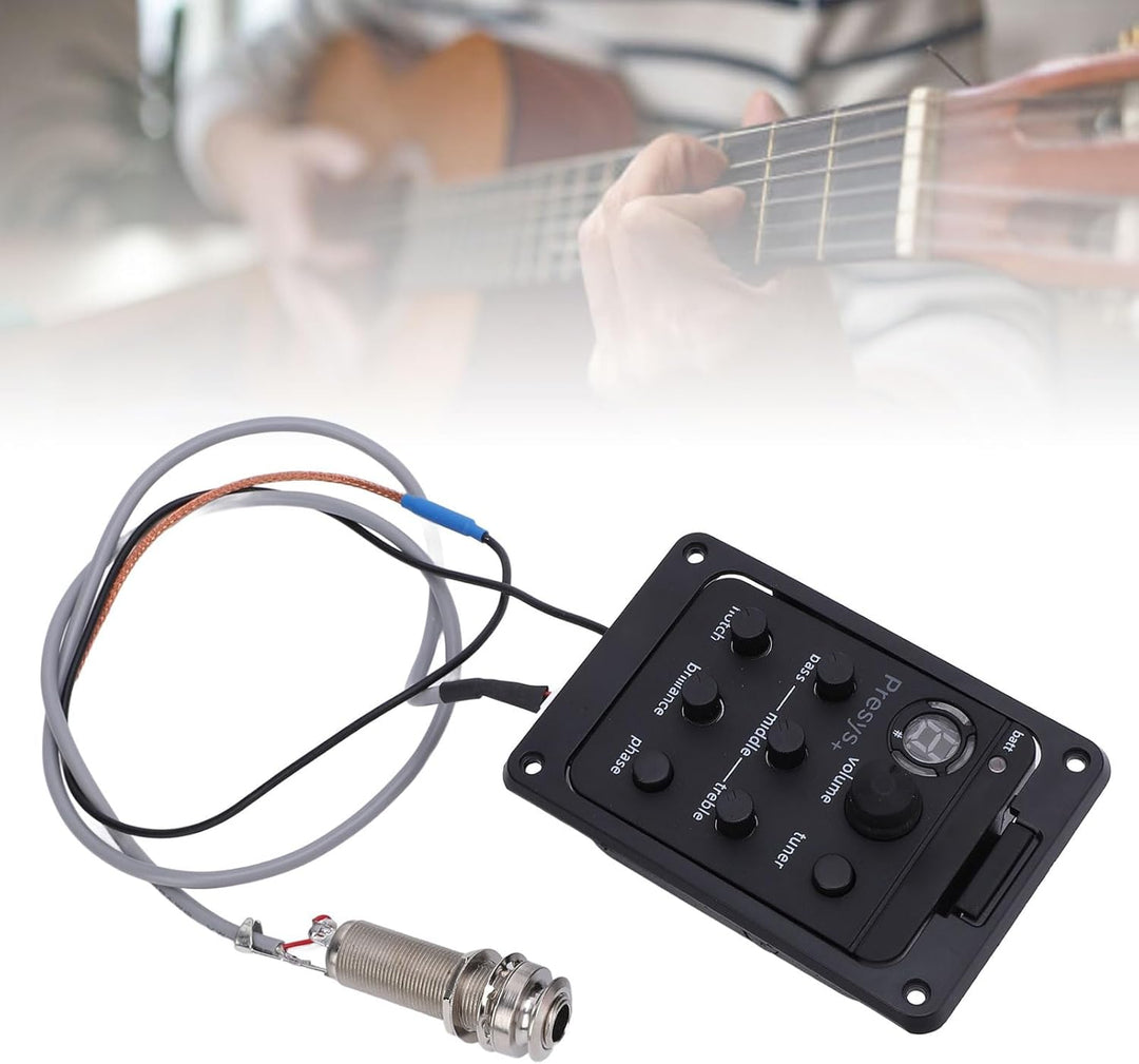 Guitar Preamp EQ Equizer Guitar PreaMplifier in Hochsensitivität Tuner LED -Display Gitarrenvorverst