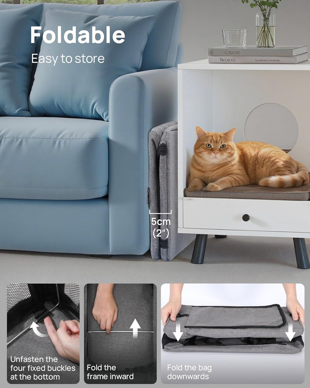 pecute Katzentasche Transporttasche Flugtasche Stabiler Halt Haustier Tragetasche, Transportbox Katz