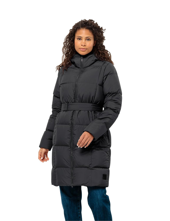 Jack Wolfskin Damen Frozen Lake Coat W Daunenmantel L Schwarz, L Schwarz