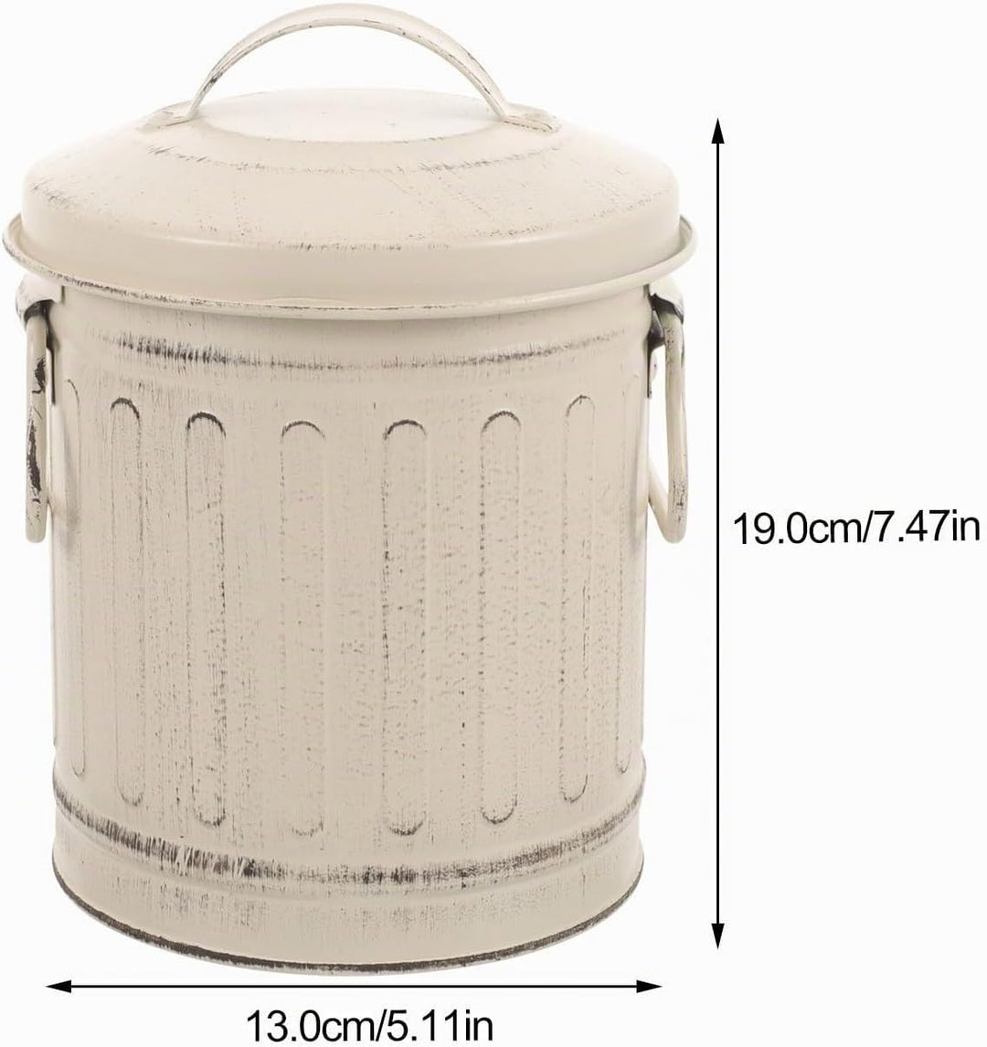 BESPORTBLE Kamin Ascheeimer Aus Gusseisen Mit Deckel Und Griff GrossEr Metall KüBel FüR Asche Und Gl