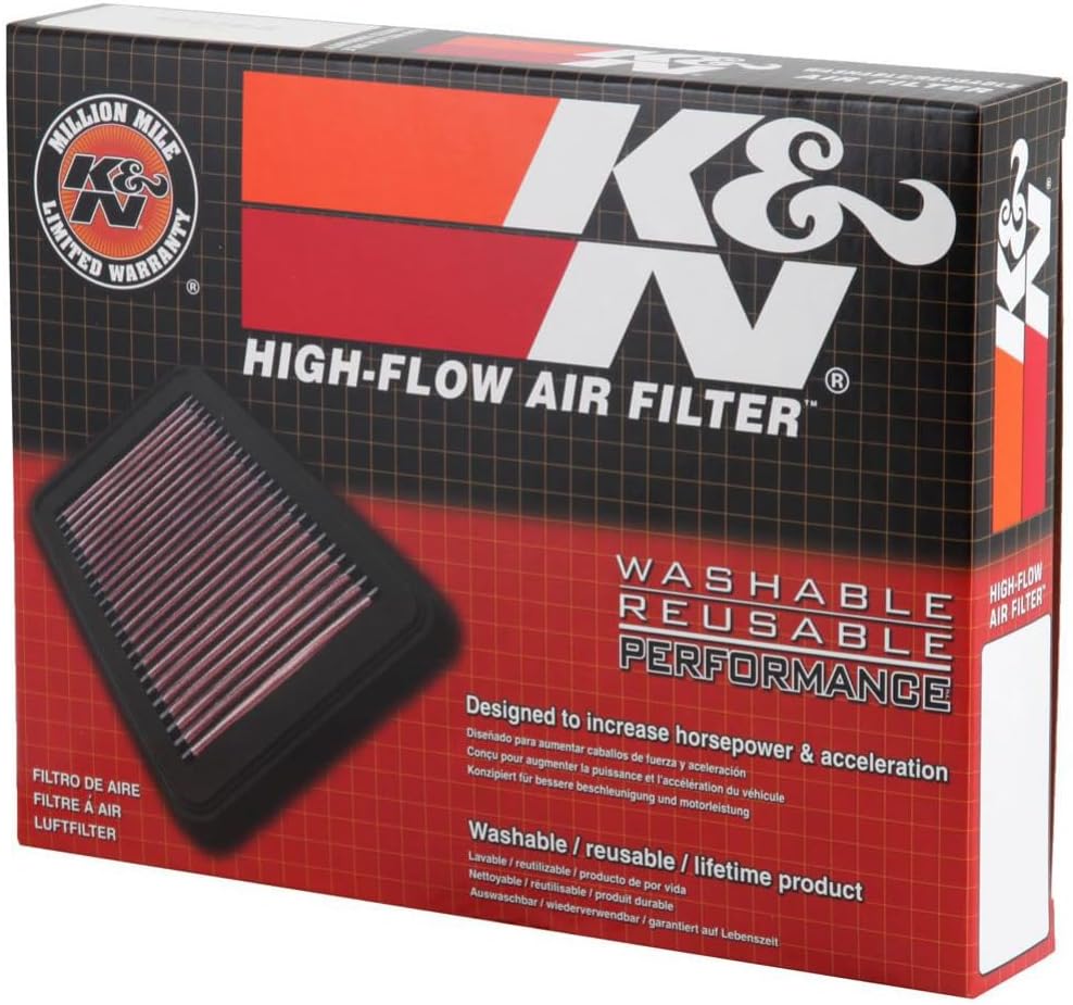 K&N SU-6000 Motorrad K&N Tausch-Luftfilter, Rot