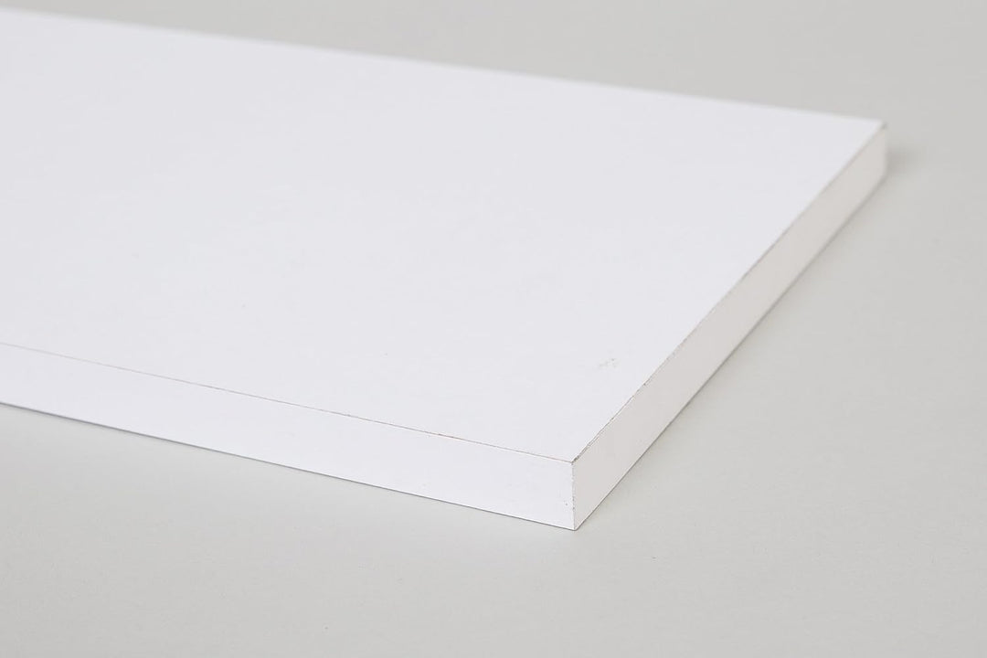 2 er Set - 2 Stück Regalboden Einlegeboden WEISS 767 x 290 mm (L 76,7 cm x B 29 cm) Fachboden für 80